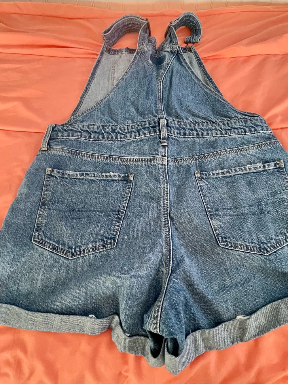 Denim Overall Shorts - Picture 6 of 7
